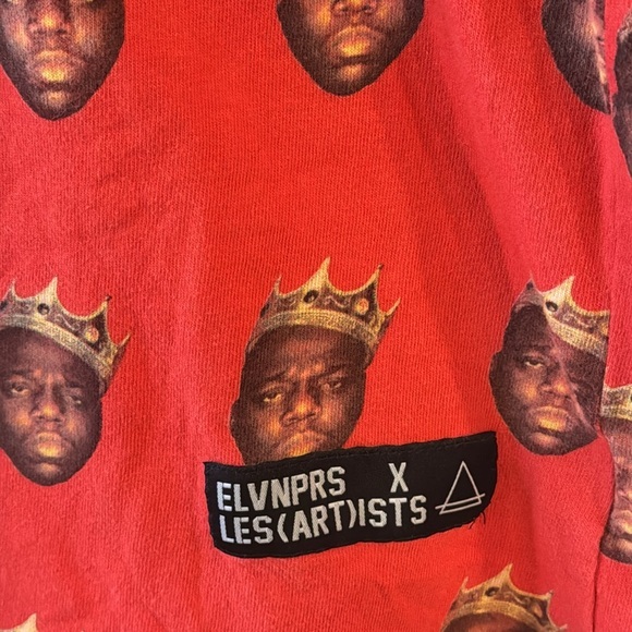 Vintage 90’s  Biggie notorious B.I.G. All
Over Graphic ElevenParis XL T-Shirt - Picture 3 of 5